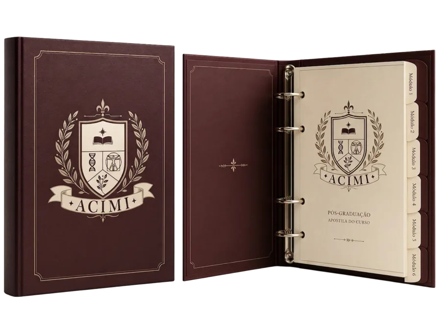 Material didático próprio da pós-graduação em Harmonização Orofacial da ACIMI
