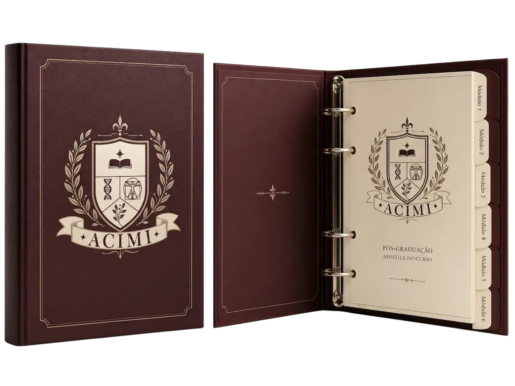 Material didático próprio da pós-graduação em Harmonização Orofacial da ACIMI